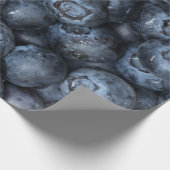 Blueberryクローズアップ詳細forビーガン ラッピングペーパー (角)