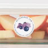 Blueberryジャムラベル ラベル (貼付)