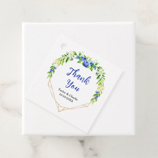 Blueberryフローラ結婚の感謝 フェイバータグ (インサイチュ)