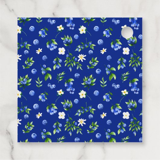 Blueberryフローラ結婚の感謝 フェイバータグ (裏面)