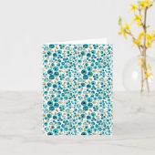 Blueberryプリントノートカード カード (黄色い花)