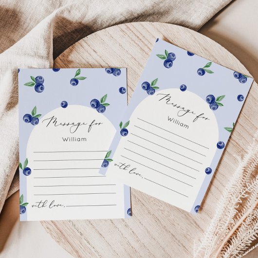 Blueberry初めてのカプセルメッセージカード