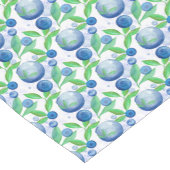 Blueberry水彩パターン14 x 72インチ ショートテーブルランナー (コーナー)