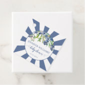 Blueberry男の赤ちゃんシャワ感謝していーユーメッセージカード フェイバータグ (インサイチュ)