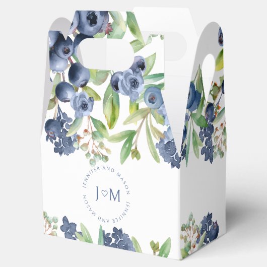 Blueberry結婚の感謝していの箱 フェイバーボックス (オープン)