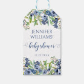 Blueberry赤ちゃんシャワー感謝していあなたがギフトラベルを好む ギフトタグ (正面)