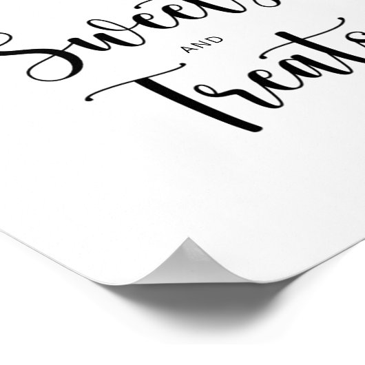 Blueberry – スイーツとお菓子の赤ちゃんシャワー ポスター (角)