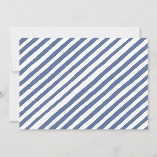 Blueberry a sweet男の赤ちゃんシャワーフォト 招待状 (裏面)