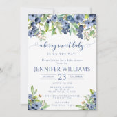 Blueberry a sweet男の赤ちゃん 招待状 (正面)