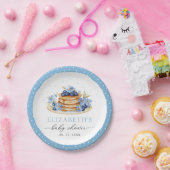 Blueberry Baby Brunch Baby Shower ペーパープレート (パーティー)
