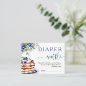 Blueberry Baby Brunch Baby Shower Diaper Raffle エンクロージャーカード (スタンド正面)