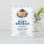Blueberry Baby Brunch Baby Shower Invitation 招待状 (スタンド正面)