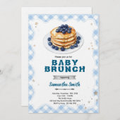 Blueberry Baby Brunch Baby Shower Invitation 招待状 (正面/裏面)