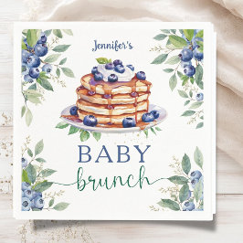 Blueberry Baby Brunch Boy Baby Shower スタンダードカクテルナプキン
