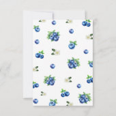 Blueberry Baby Shower サンキューカード (裏面)