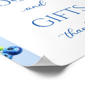 Blueberry Baby Shower Books and Gifts ポスター (角)