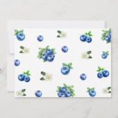 Blueberry Baby Shower Family Traditions Game Card 招待状 (裏面)