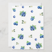 Blueberry Baby Shower How Old Were They Game Card 招待状 (裏面)