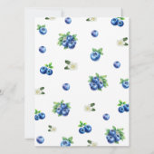 Blueberry Baby Shower Mommy or Daddy Game Card 招待状 (裏面)