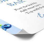 Blueberry Baby Shower Momosa Bar  ポスター (角)