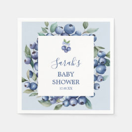 Blueberry Baby Shower Napkins スタンダードカクテルナプキン