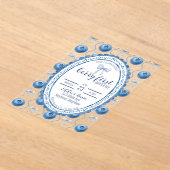 Blueberry Baby's Berry First 1st Birthday Party アクリル招待状 (レイダウン)