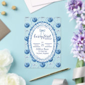 Blueberry Baby's Berry First 1st Birthday Party アクリル招待状 (インサイチュ (ウェディング))