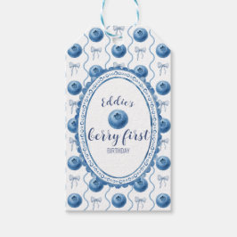 Blueberry Baby's Berry First 1st Birthday Party ギフトタグ