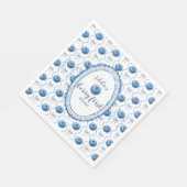 Blueberry Baby's Berry First 1st Birthday Party スタンダードランチョンナプキン (角)