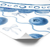 Blueberry Baby's Berry First 1st Birthday Party フォトプリント (角)