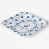 Blueberry Baby's Berry First 1st Birthday Party ペーパープレート (傾斜あり)