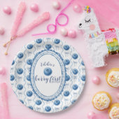 Blueberry Baby's Berry First 1st Birthday Party ペーパープレート (パーティー)