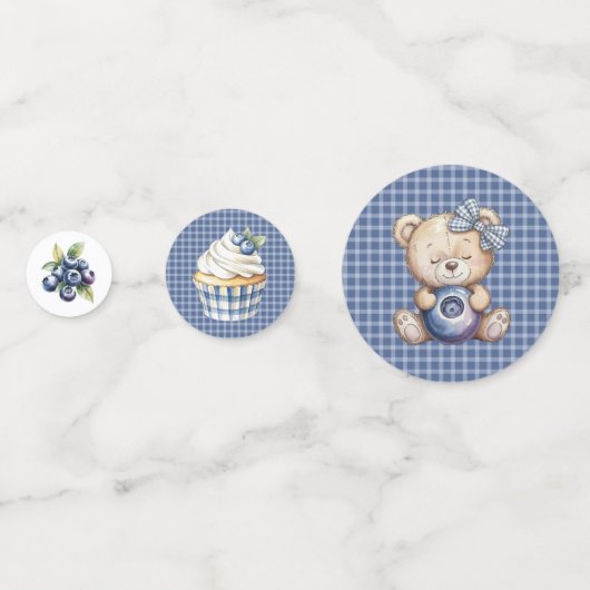 Blueberry Berry First Birthday コンフェッティ (裏面)