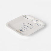 Blueberry Berry First Birthday Cake ペーパープレート (傾斜あり)