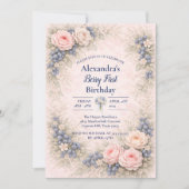 Blueberry Berry First Garden 1st Birthday 招待状 (正面)