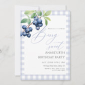 Blueberry Berry Sweet Birthday 招待状 (正面)