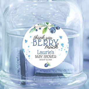 Blueberry Berry Thank You Berry Much ラウンドシール