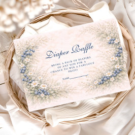Blueberry Botanical Frame Diapper Raffle エンクロージャーカード