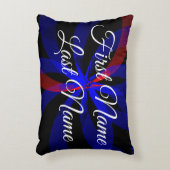 Blueberry Center Geometric Accent Parody Pillow アクセントクッション (正面(垂直))