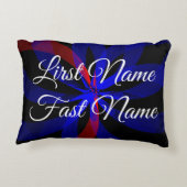 Blueberry Center Geometric Accent Parody Pillow アクセントクッション (裏面)