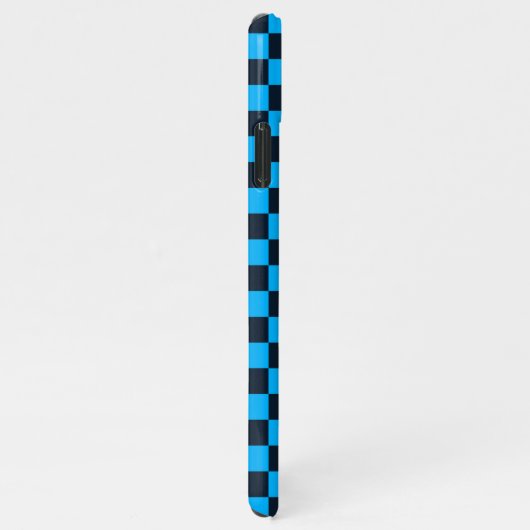 Blueberry checkered pattern iPhoneケース (右側)