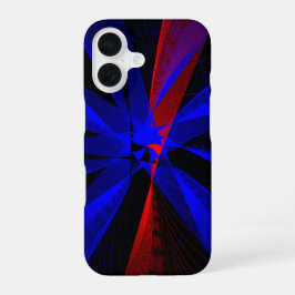 Blueberry Color Abstract Geometric iPhone 16 Case 16ケース