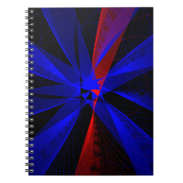 Blueberry Color Abstract Geometric Spiral Notebook ノートブック