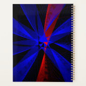 Blueberry Color Abstract Geometric Spiral Planner プランナー手帳 (裏面)