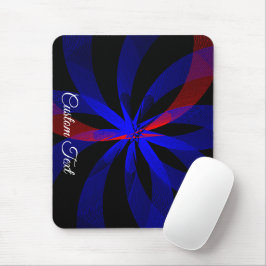 Blueberry Color Center Accent Geometric Mouse Pad マウスパッド