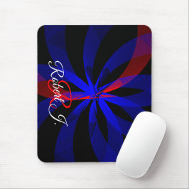 Blueberry Color Center Geometric Accent Mouse Pad マウスパッド