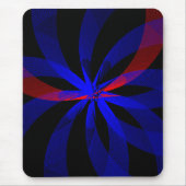 Blueberry Color Center Geometric Accent Mouse Pad マウスパッド (正面)