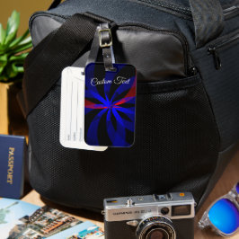 Blueberry Color Center Geometric Luggage Tag ラゲッジタグ
