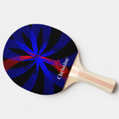 Blueberry Color Center Geometric Ping Pong Paddle 卓球ラケット (横)