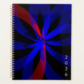 Blueberry Color Center Geometric Spiral Planner プランナー手帳 (正面)